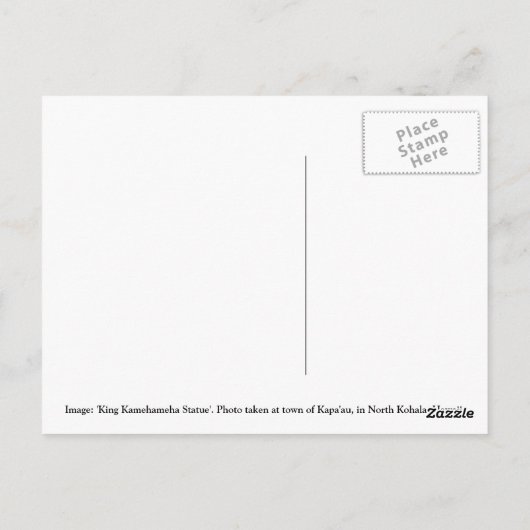 亀葉王像 – はがき (裏面)