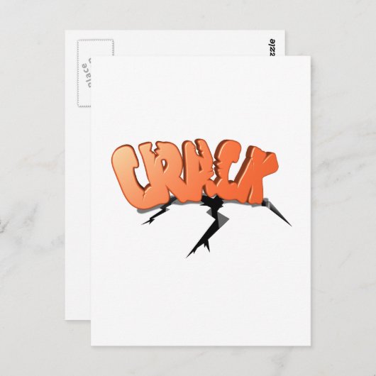 亀裂 ポストカード (正面/裏面)