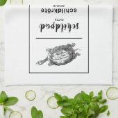 亀違う語 キッチンタオル (折り畳み)