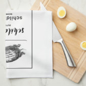 亀違う語 キッチンタオル (四つ折り)