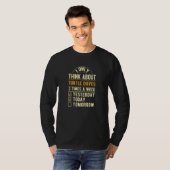 亀鳩しか考えてない ハト ユーモア Tシャツ (正面フル)