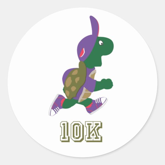 亀10K – 紫 ラウンドシール (正面)