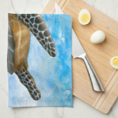 亀1 キッチンタオル (四つ折り)