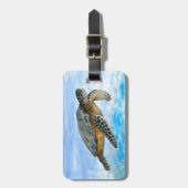 亀1 ラゲッジタグ (正面縦)