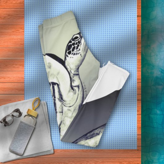 亀、レギング レギンス