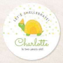 亀、緑の黄色、子供の誕生日