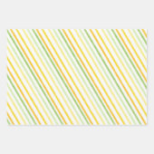 亀、緑の黄色、子供の誕生日 ラッピングペーパーシート (正面)