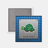 亀、金属の外観 マグネット (正面/裏面)