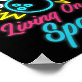 予備のおもしろいボーリングに住むスポーツ趣味 ポスター (角)