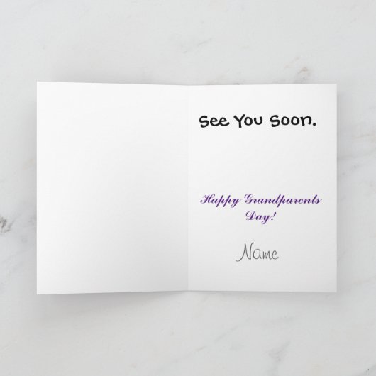 予備の祖父母カード カード (内部)