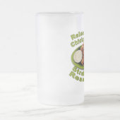 予備の鶏手羽肉を解放して下さい フロストグラスビールジョッキ (中央)