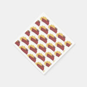 予備リブBBQバーベキューバーベキューリブクックオフ スタンダードカクテルナプキン (角)