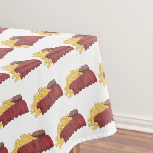 予備リブBBQバーベキューバーベキューリブクックオフ テーブルクロス (インサイチュ)