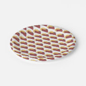 予備リブBBQバーベキューバーベキューリブクックオフ ペーパープレート (アングル)