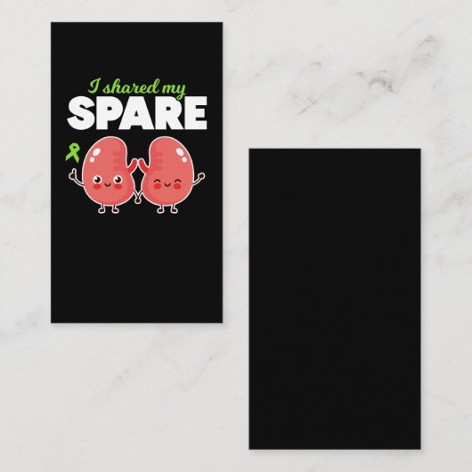 予備腎臓移植 名刺 (正面/裏面)