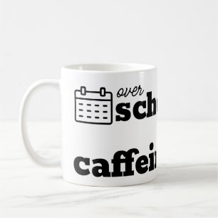 予定を超過し、カフェイン入りの下 コーヒーマグカップ