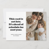 予定ユーモアのあるより前の年末年始のフォトカード シーズンカード (正面)