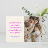 予定ユーモアのあるより前の年末年始のフォトカード シーズンカード (スタンド正面)