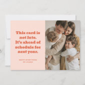 予定ユーモアのあるより前の年末年始のフォトカード シーズンカード (正面)