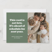 予定ユーモアのあるより前の年末年始のフォトカード シーズンカード (正面)