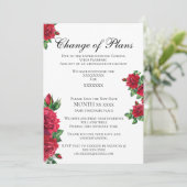 予定変更のお知らせ 招待状 (スタンド正面)