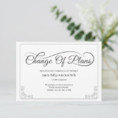 予定変更カード 招待状 (スタンド正面)