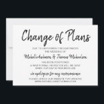 予定変更 ウェディング シンプル ブラック＆ホワイト セーブザデート<br><div class="desc">これらの予定変更カードは、イベントの必要な変更についてゲストに知らせるために役立ちます。 イベント情報をパーソナライズして、友人や家族がきっと感謝する予定変更カードを作成します。</div>