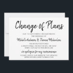 予定変更 ウェディング シンプル ブラック＆ホワイト セーブザデート<br><div class="desc">これらの予定変更カードは、イベントの必要な変更についてゲストに知らせるために役立ちます。 イベント情報をパーソナライズして、友人や家族がきっと感謝する予定変更カードを作成します。</div>