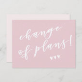 予定変更！コロナの影響で延期に ポストカード (正面/裏面)