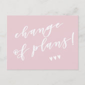 予定変更！コロナの影響で延期に ポストカード (正面)