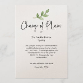 予定変更 ビジネス 個人 イベント コロナウイルス 招待状