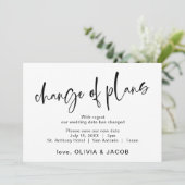 予定変更 | 現代的なモノクロ セーブザデート (スタンド正面)