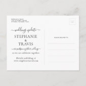 予定延期された宛先のウェディングマップ 案内ポストカード (裏面)