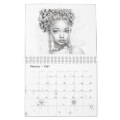 予定表に自分の色を付ける カレンダー (2月 2027)