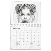 予定表に自分の色を付ける カレンダー (3月 2026)