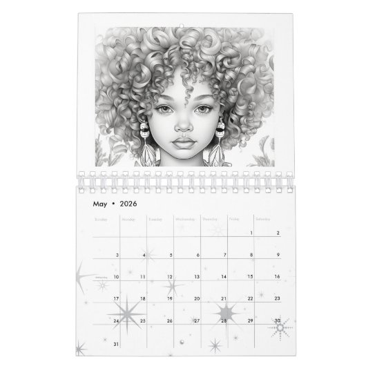 予定表に自分の色を付ける カレンダー (5月 2026)