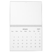 予定表のカスタム作成 カレンダー (1月 2027)