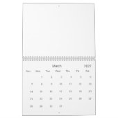 予定表のカスタム作成 カレンダー (3月 2027)