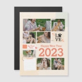 予定表の写真のコラージュ (正面/裏面)