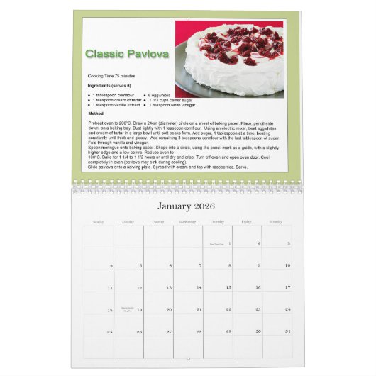 予定表の受信 カレンダー (1月 2026)