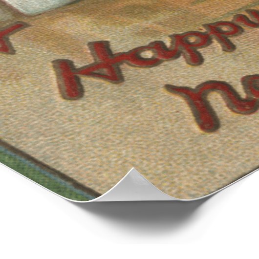 予定表の後ろに隠れている子のグループ ポスター (角)