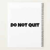 予定表やめ感動的のプランナー プランナー手帳 (裏面)