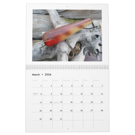 予定表-その他のヴィンテージ販売用ルア カレンダー (3月 2026)