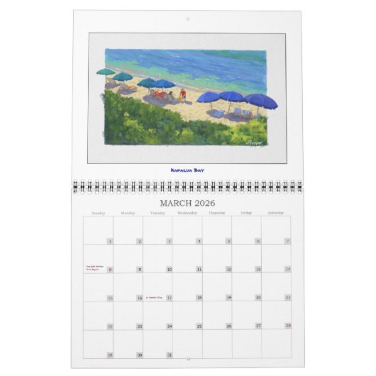 予定表 カレンダー (3月 2026)