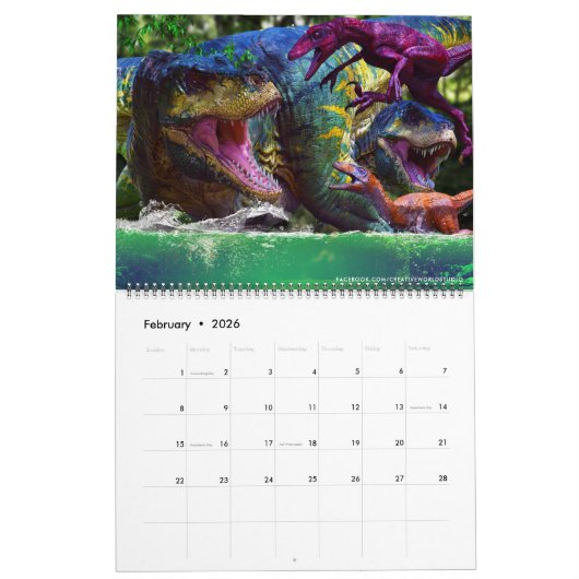 予定表 カレンダー (2月 2026)