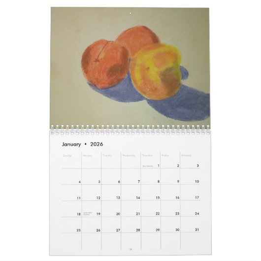 予定表 カレンダー (1月 2026)