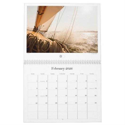 予定表 カレンダー (2月 2026)