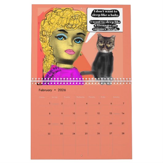 予定表 カレンダー (2月 2026)