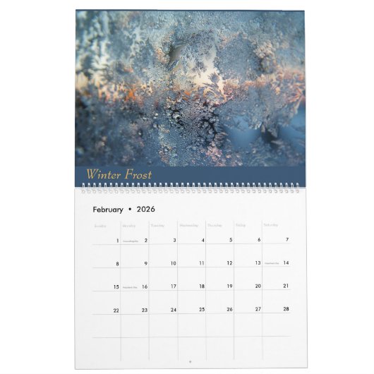 予定表 カレンダー (2月 2026)