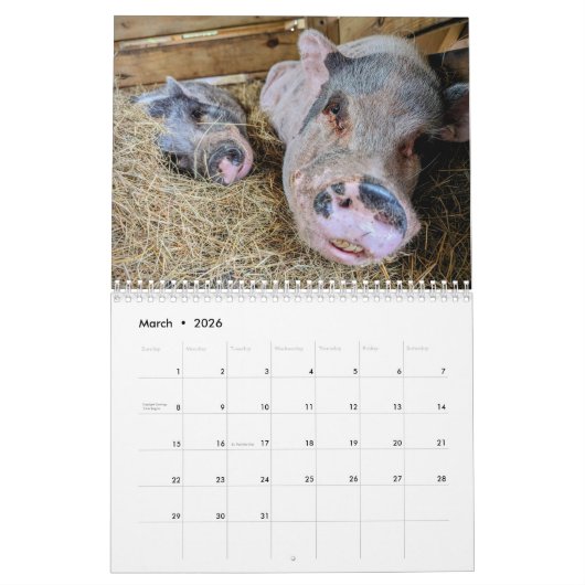 予定表 カレンダー (3月 2026)